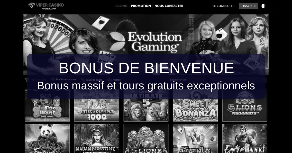 Viper Casino et son bonus de bienvenue annoncé jusqu’à 500 €